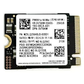   Samsung 256GB M.2 PCIe NVME SSD meghajtó kártya, (2230) (MZ-9LQ256C) (PM991a)