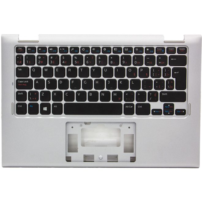 Dell Inspiron 11 (3148) szürke-fekete francia Laptop billentyűzet