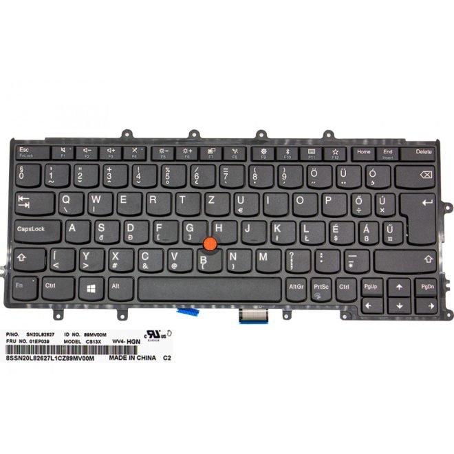 Lenovo ThinkPad X270 fekete magyar Laptop billentyűzet