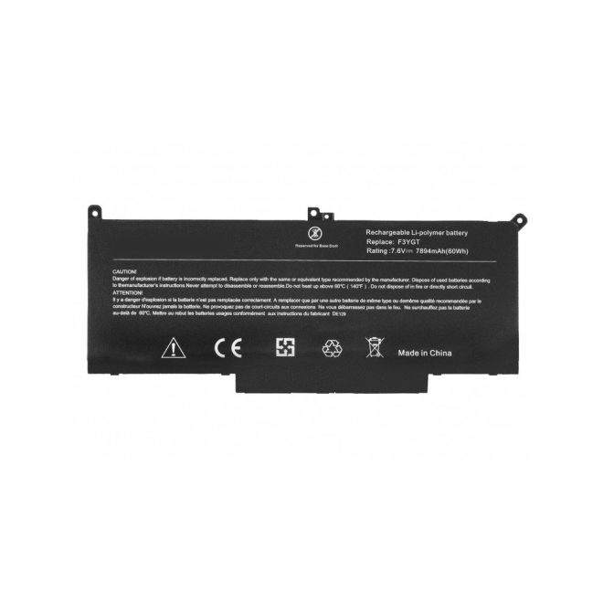 Dell Latitude 7390 Laptop Akkumulátor, új, gyárival megegyező minőségű helyettesítő, 4 cellás (7800mAh)