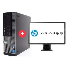   Dell Optiplex 7020 SFF + 23" HP Z23i IPS | Intel  i7-4770K | 16GB RAM | 480GB SSD | DVD-RW | HD 4600 | Win 10 Pro | 2 év garancia!