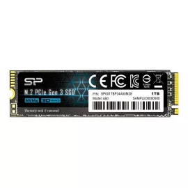   1TB Silicon Power A60 NVMe M.2 PCIe Gen 3x4 SSD kártya (2280) (SP001TBP34A60M28)