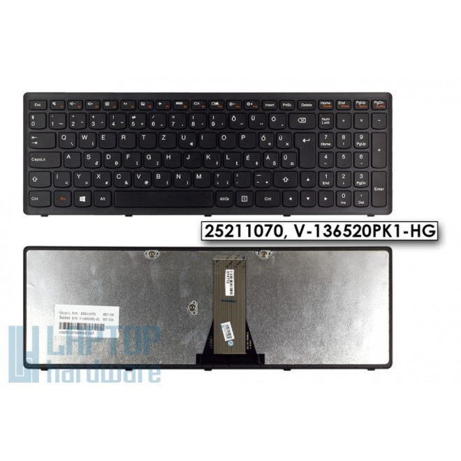 Lenovo IdeaPad Z510 fekete magyar Laptop billentyűzet
