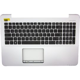 Asus X555 X555UJ ezüst-fekete US angol Laptop billentyűzet