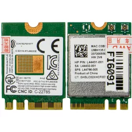   Realtek RTL8822CE 802.11ac 2x2 Wi-Fi + Bluetooth 5.0, Wifi kártya, L44796-005