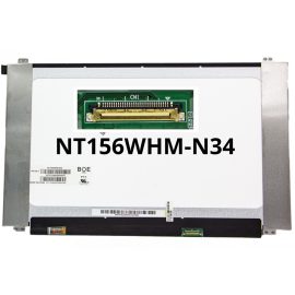   Gyári új fényes 15.6' HD (1366x768) eDP LED Slim kijelző (350mm széles) (csatlakozó: 30 pin - jobb)