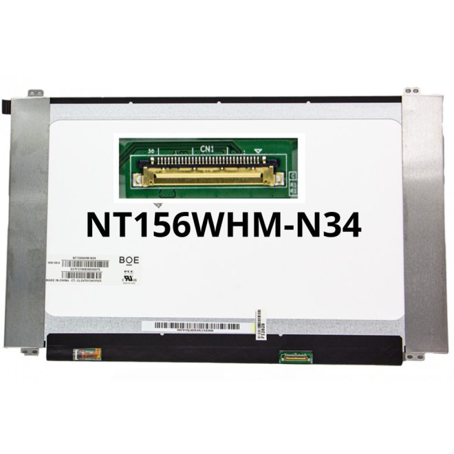 Gyári új fényes 15.6' HD (1366x768) eDP LED Slim kijelző (350mm széles) (csatlakozó: 30 pin - jobb)