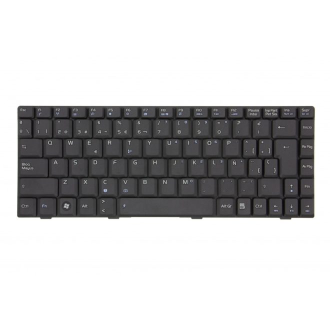 Asus U6 U6V fekete spanyol Laptop billentyűzet