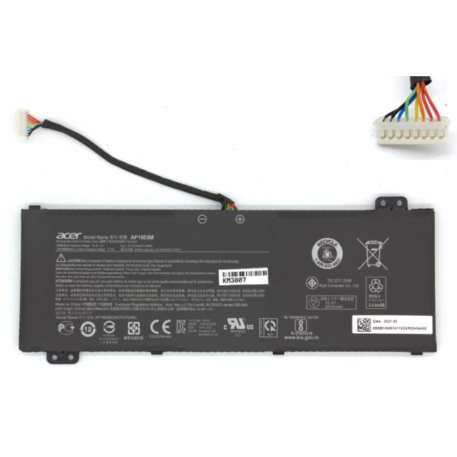 Acer Aspire A715-74G Laptop akkumulátor, gyári új, 4 cellás (3574mAh)