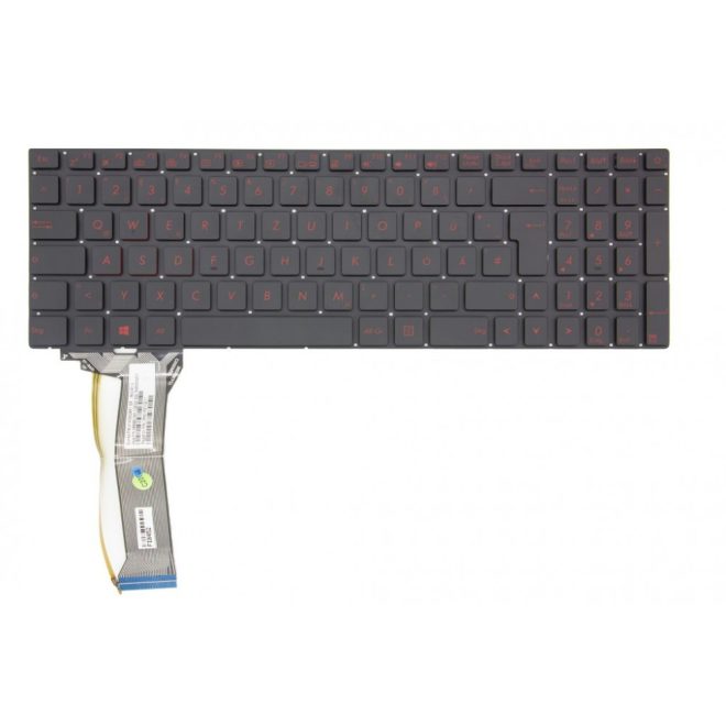 Asus GL752 fekete német  Laptop billentyűzet