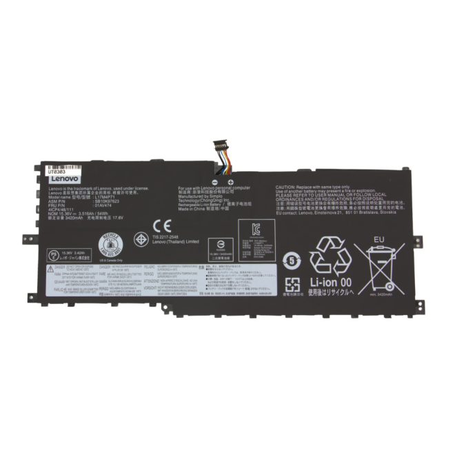 Lenovo ThinkPad X1 Yoga Laptop Akkumulátor, gyári új,  cellás (3420mAh)