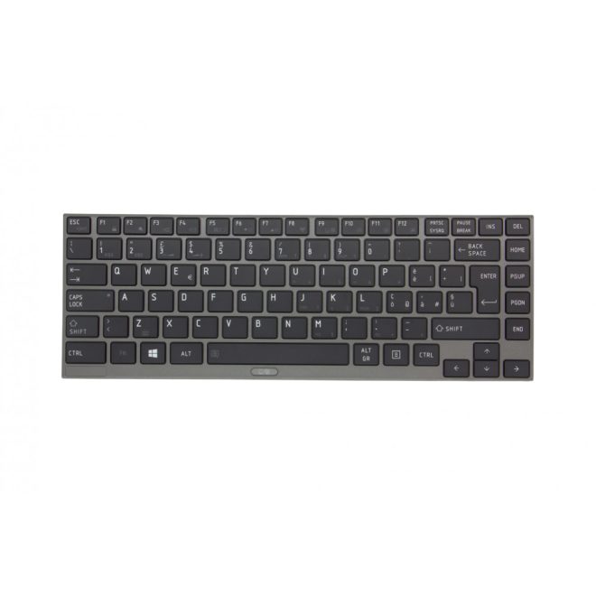 Toshiba Portege Z835 ezüst-fekete európai Laptop billentyűzet