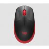 Logitech m190 Vezeték Nélküli Optikai Egér, Fekete-Piros (910-005908)