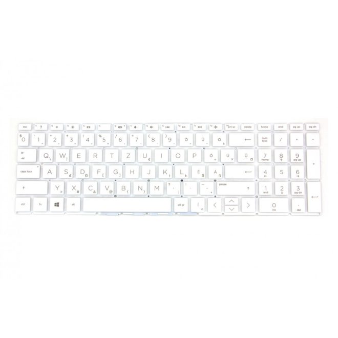 HP 15 15-db03 fehér magyar Laptop billentyűzet