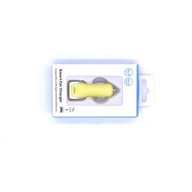   Ablelink univerzális sárga USB átalakító szivargyújtós tablet/telefon töltő, 2 USB csatlakozóval