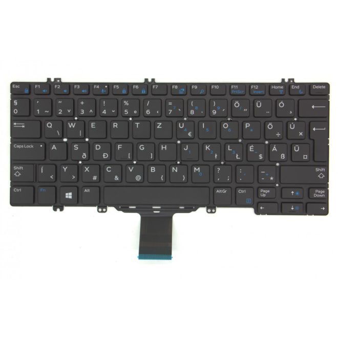Dell Latitude 5280 fekete magyar Laptop billentyűzet