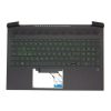 HP Pavilion Gaming 16-A000, 16T-A000 sorozathoz gyári új magyar háttér-világításos zöld - fekete billentyűzet modul (M02039-211)