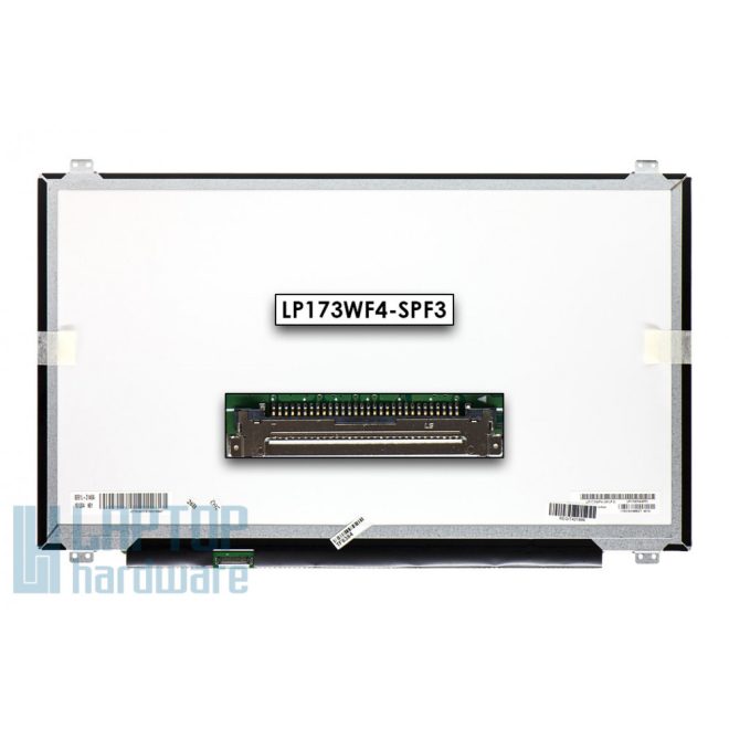 Használt matt 17.3' Full HD (1920x1080) eDP LED IPS Slim kijelző (csatlakozó: 30 pin - bal) (m: 242mm, sz: 399,5mm)