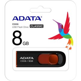 ADATA 8GB fekete pendrive (AC008-8G-RKD)