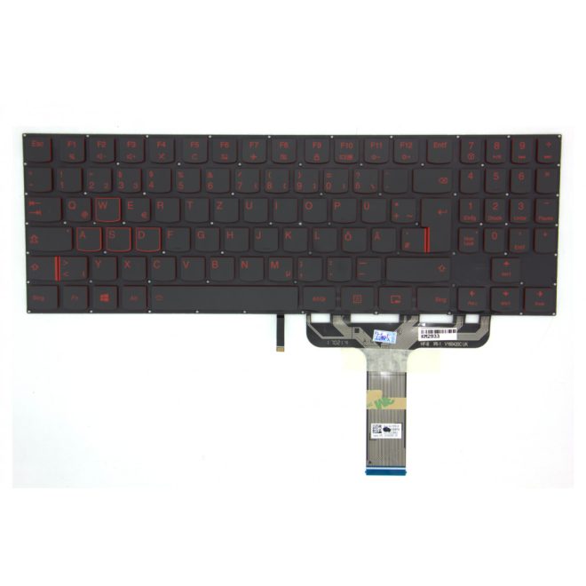 Lenovo Legion Y520-15IKBM fekete-piros német  Laptop billentyűzet