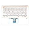 HP Pavilion 14-ce0, 14-ce1, 14-ce2 gyári új rózsaarany cseh háttér-világításos billentyűzet modul (L19197-FL1)