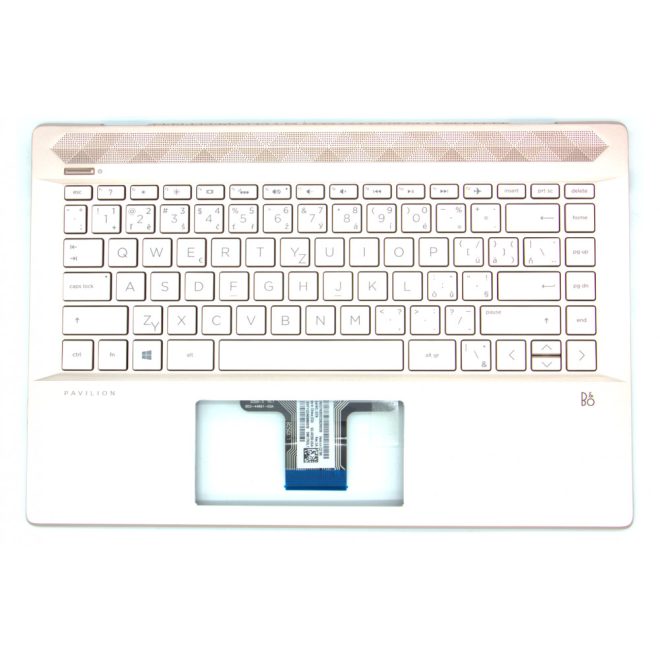 HP Pavilion 14-ce0, 14-ce1, 14-ce2 gyári új rózsaarany cseh háttér-világításos billentyűzet modul (L19197-FL1)