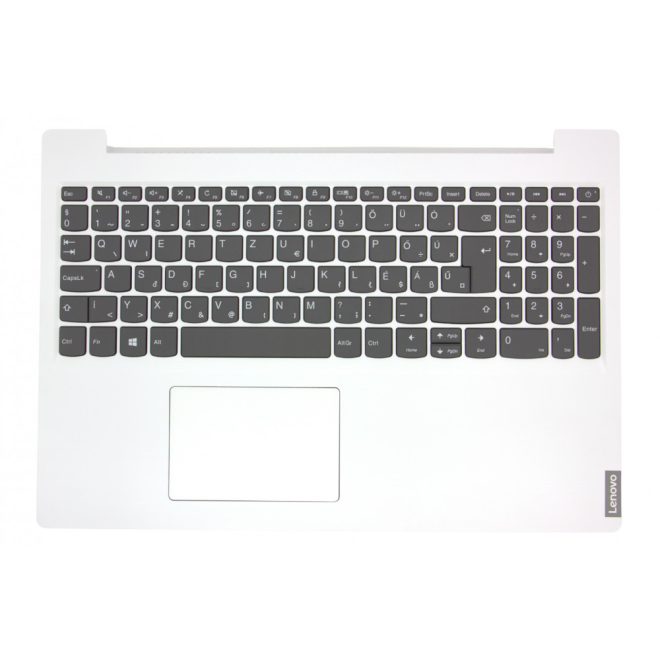 Lenovo IdeaPad L340-15API, L340-15IWL gyári új magyar fehér-szürke billentyűzet modul hangszóróval + touchpad (5CB0U42872)
