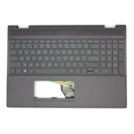 HP Spectre X360 15-CH000 szürke belga Laptop billentyűzet