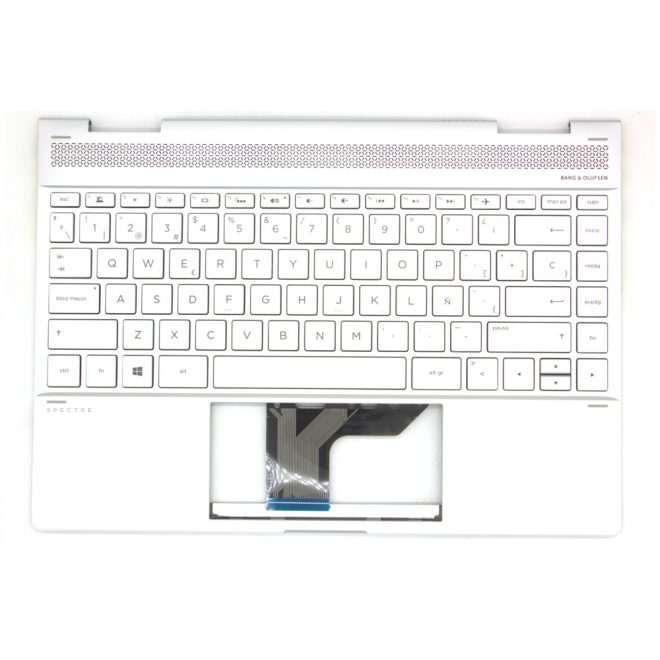 HP Spectre X360 13-AE500 ezüst spanyol Laptop billentyűzet