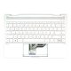 HP Spectre x360 13-AE000, 13T-AE000 gyári új ezüst arab háttér-világításos billentyűzet modul (942041-171)