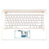 HP Pavilion 14-CE1, 14-CE2, 14-CE3 sorozathoz gyári új rózsaarany UK angol háttér-világításos billentyűzet modul (L19193-031)