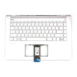   HP Pavilion 14-bk000 sorozathoz gyári új ezüst arab háttér-világításos billentyűzet modul (930259-171)