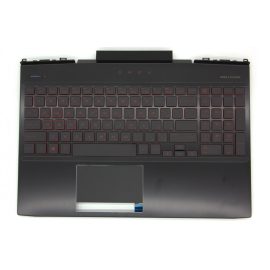   HP Omen 15T-DC100 fekete-piros arab angol Laptop billentyűzet