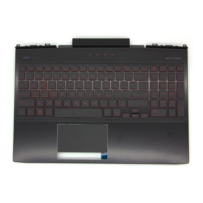 HP Omen 15-DC100 fekete-piros arab angol Laptop billentyűzet