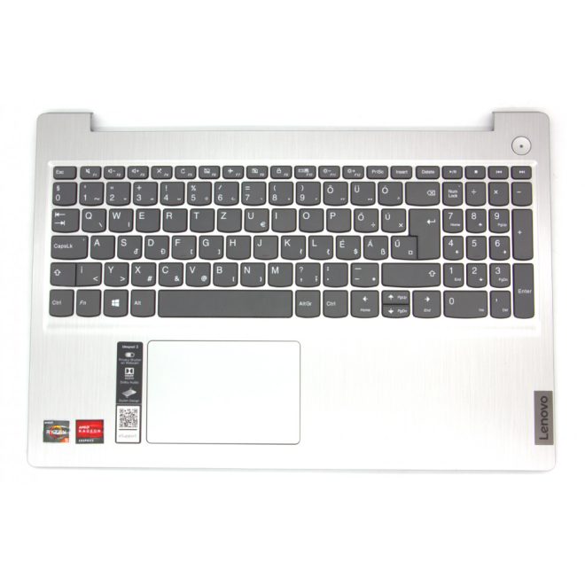 Lenovo IdeaPad 3 15ADA05 használt magyar szürke billentyűzet modul touchpaddal 