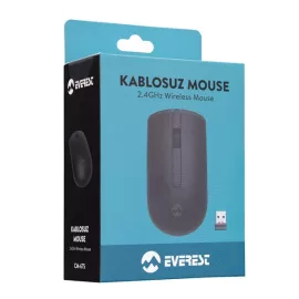   Everest USB optikai vezeték nélküli fekete egér (CM-675, E35053)