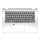 Lenovo IdeaPad Yoga 530-14IKB szürke színű gyári új magyarított billentyűzet modul + touchpad, ujjlenyomat-olvasó