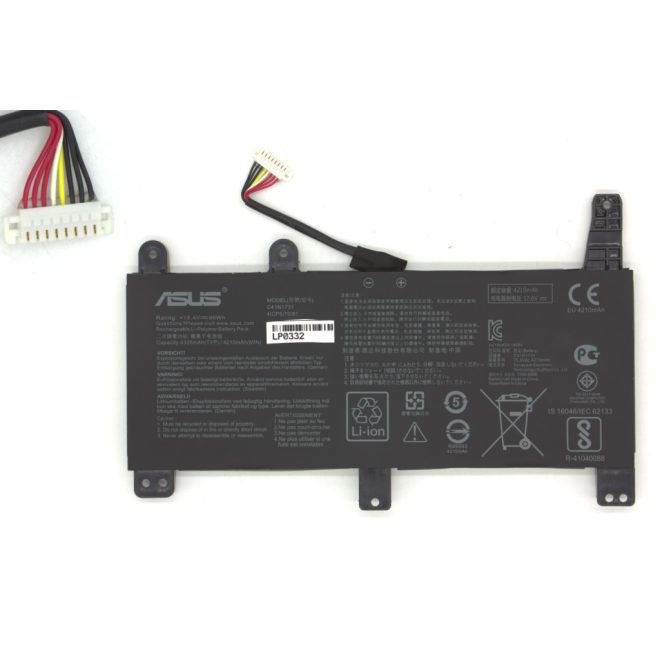 Asus ROG G731GW Laptop Akkumulátor, gyári új, 2 cellás (4200mAh)