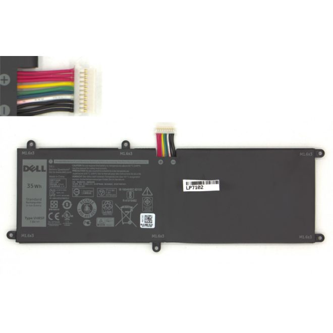 Dell Latitude 11 (5175) Laptop Akkumulátor, gyári új, 2 cellás (4375mAh)