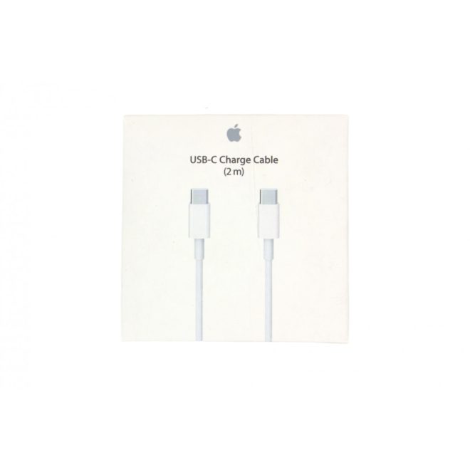Apple iPhone gyári USB-C to USB-C (Type-C) adat, töltőkábel 2m, fehér (A1739) (MLL82ZM/A) 