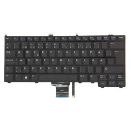 Dell Latitude E7440 fekete svéd/finn Laptop billentyűzet