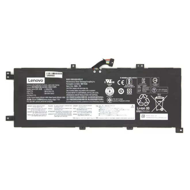 Lenovo ThinkPad L13, L13 Yoga (1. generáció) gyári új 4 cellás, 46Wh 3000mAh akkumulátor (02DL030, L18M4P90)
