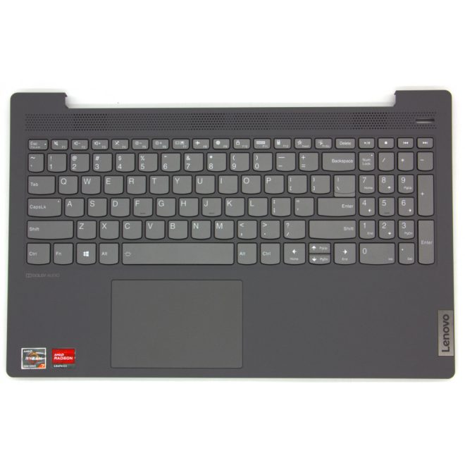 Lenovo IdeaPad 5-15ARE05, 5-15IIL05, 5-15ITL05 gyári új US angol sötét szürke háttér-világításos billentyűzet modul + touchpad (AP1K7000510)