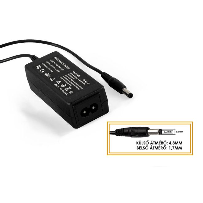 Sony 10.5V 1.9A 20W helyettesítő új netbook töltő (VGP-AC10V2, VGN-P)