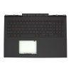 Dell Inspiron 7567 fekete US angol Laptop billentyűzet