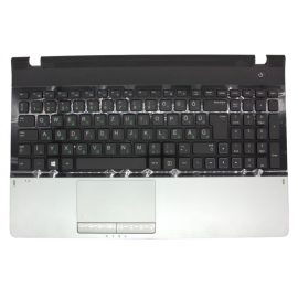   Samsung NP NP300E5C ezüst-fekete magyarított Laptop billentyűzet