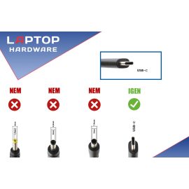   Asus ZenBook UX370UA 20V 3,25A, 15V 3A, 9V 3A, 5V 3A 65W-os új, gyárival megegyező minőségű helyettesítő Laptop töltő