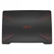 Asus FX504GD, FX504GM gyári új fekete (vörös mintás) LCD kijelző hátlap (90NR00I2-R7A010)