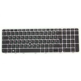   HP EliteBook 850 G3 ezüst-fekete magyarított Laptop billentyűzet