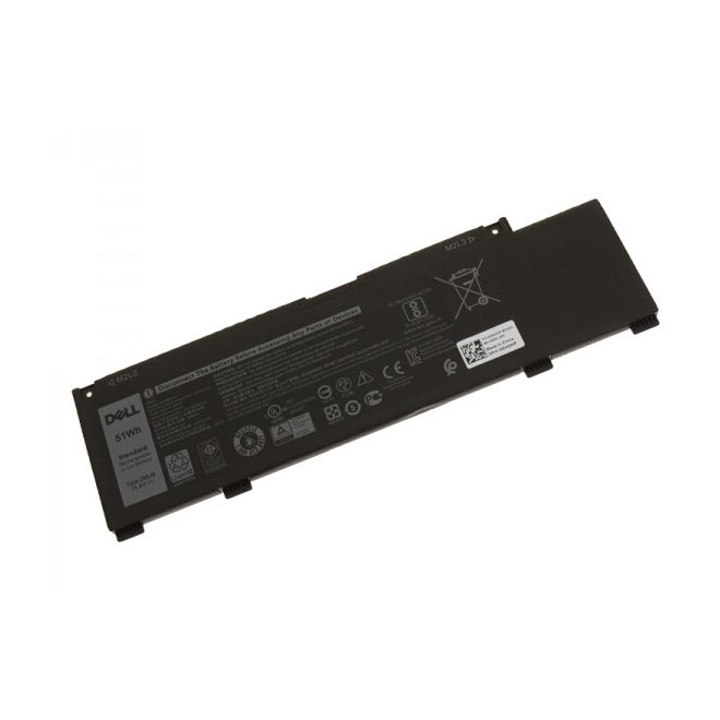 Dell G3 3500, G5 5500, G7 7590 gyári új 3 cellás 51Wh 4255mAh laptop akkumulátor (266J9, 415CG, M4GWP, PN1VN)